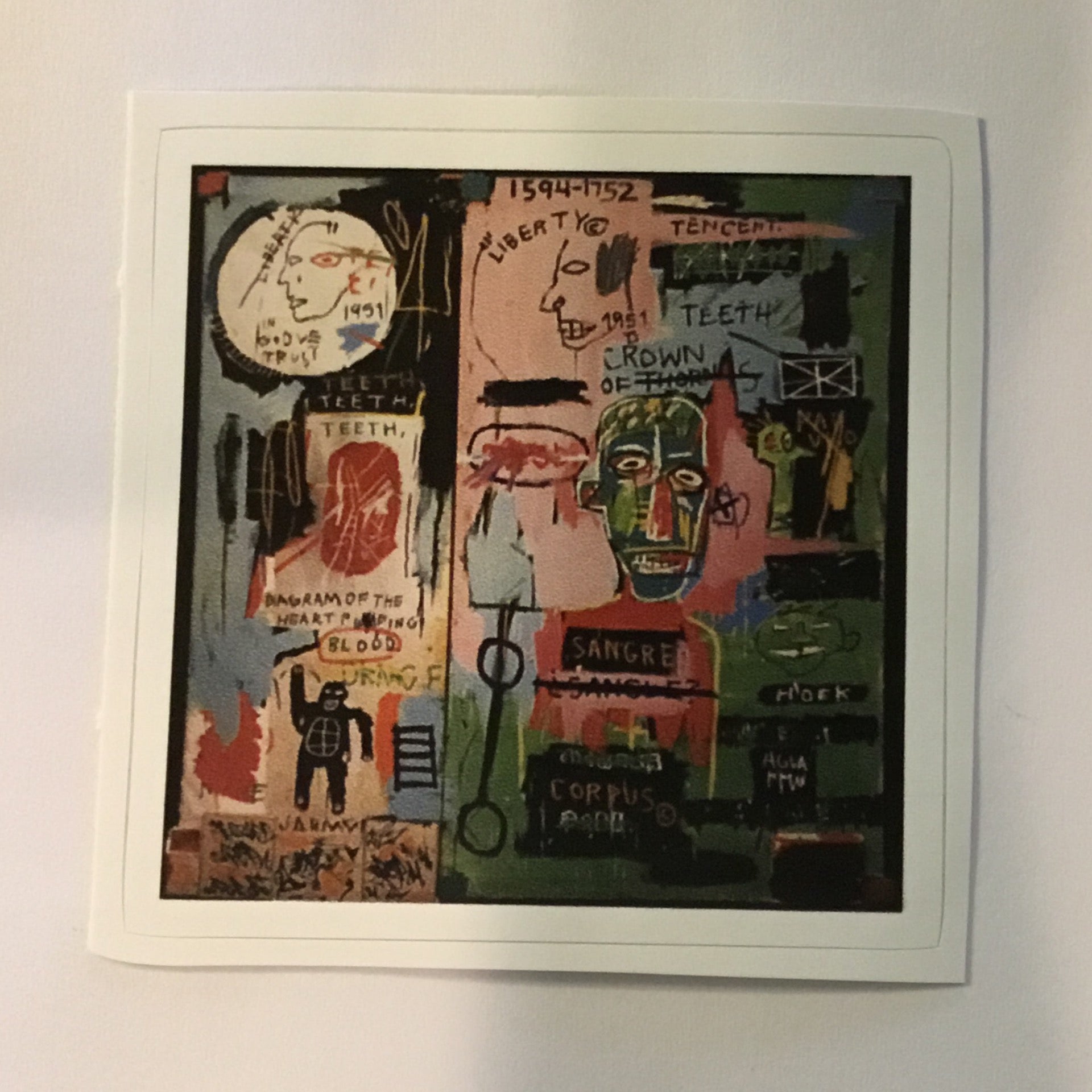 JeanMichel Basquiat Italian Sticker Static Age